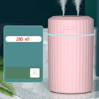 280ml Dual Nozzle Air Humidifier USB Portable Electric Sprayer Aroma Diffuser for Home Office Car