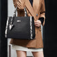 Leather Ladies Bag Large Capacity Handbag Fashion Leather One Shoulder Crossbody Shopping Bag