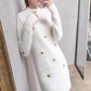 Mid-length Sweater Women's Pullover Autumn  Winter Loose Long Imitation Mink Velvet Bottoming Shirt  Outer Wear