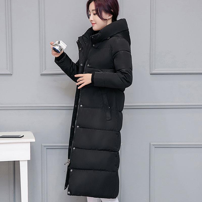 Women's Cotton-padded Winter Jacket Cotton-padded Jacket Mid-length Over The Knee Korean Thick Loose Padded Coat