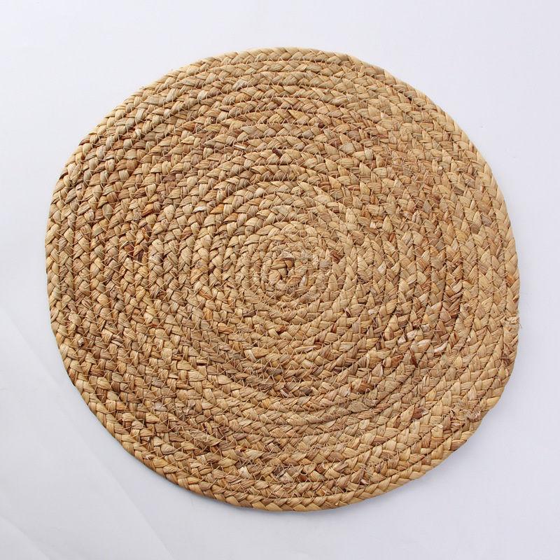 Hand-made Gourd Grass Woven Heat Insulation and Anti Scalding Dining Mat Household Dining Table Mat