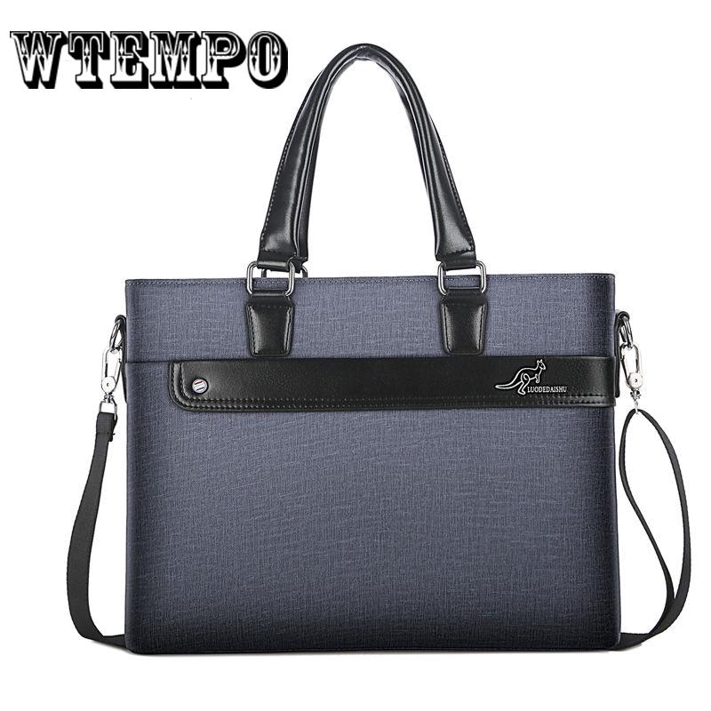 Men's Handbags Briefcase Leather Shoulder Bag Business Messenger Bags