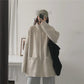 Autumn and Winter Students Loose and Versatile Lazy Knit Cardigan Zipper Jacket Sweater Women