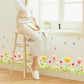 [Wall sticker ]Diy Fantasy Butterfly And Beautiful Flowers Leaf Wall Stickers Home Decor Living Room