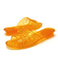Transparent Crystal Plastic Flat Heel Slippers Ladies Summer Wedge Heel Thick Bottom Outdoor Sandals and Slippers Plastic Large Size
