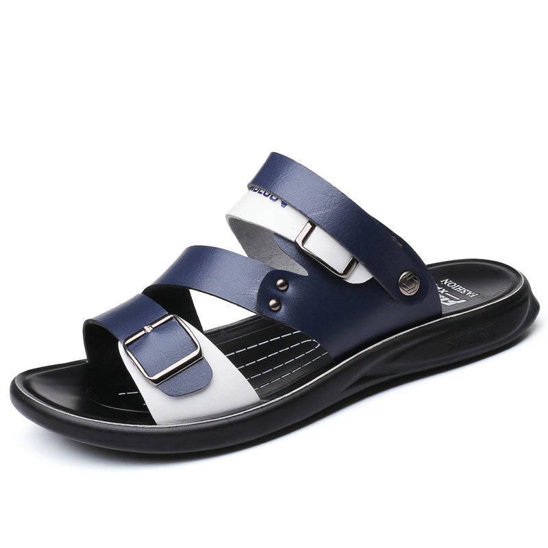 Men's Breathable Summer Sandals Beach Slide Sandals Shoes Fashion Wild Breathable Male Footwear