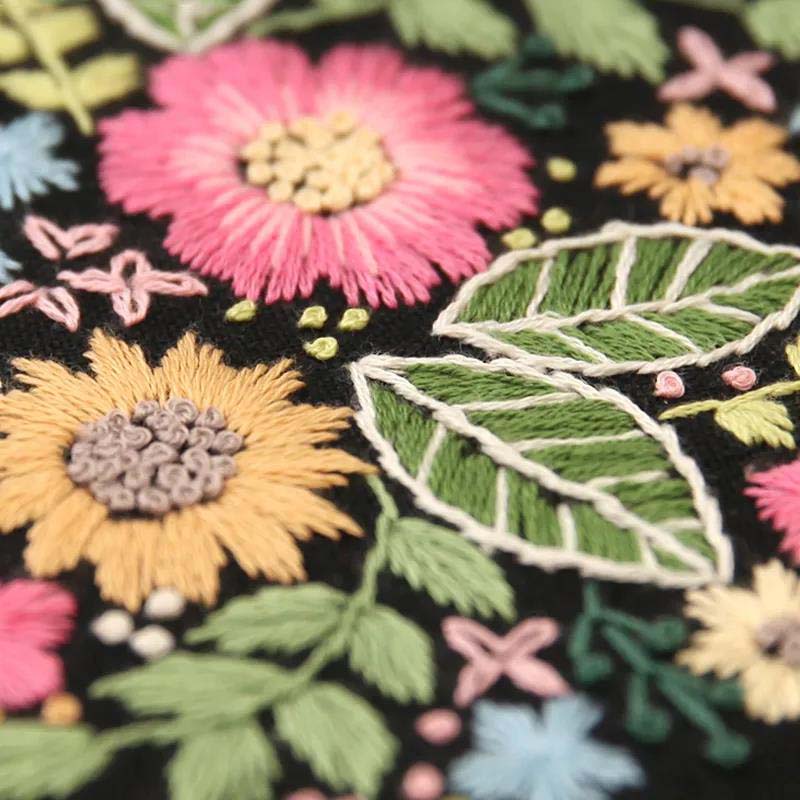 Three-dimensional Embroidery Diy Student Handmade Creative Adult Material Package French Ribbon Embroidery Su Embroidery Beginner Kit