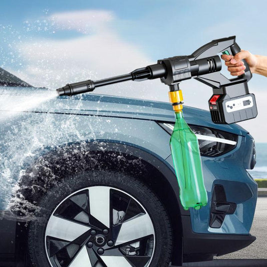 198VF Black Warrior Powerful High Pressure Water Gun Wireless Car Washer Portable Water Pump Gun Clean Artifact