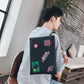Business clutch bag men women medal leather large capacity anti-theft shoulder bag Crossbody bags
