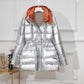 Winter New Down Jacket Women's Mid-length Korean Style Slim Shiny Thick Coat Down Jacket