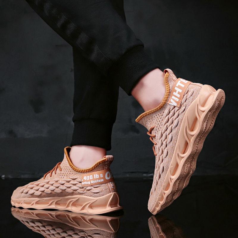Running Shoes Blade Cushioning Sneakers for Men Breathable Outdoor Athletic Training Walking Sneaker