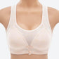 Cotton Vest Simple Natural Style No Steel Ring Thin Section Breathable Plus Size Full Cup Fashion Glossy Gathering Bra