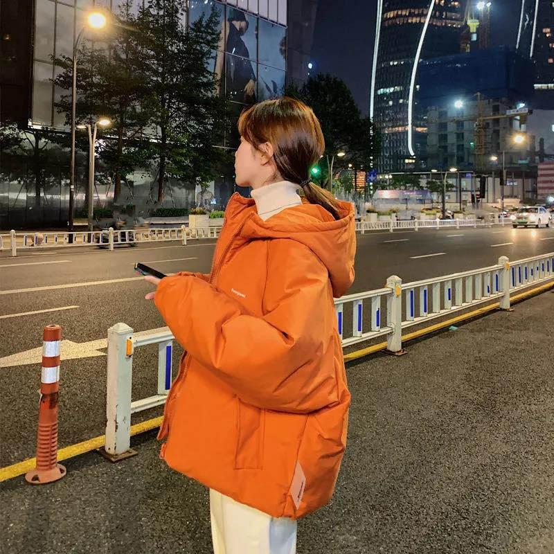 Short Cotton-padded Jacket Women Korean Version Loose Winter Bread Jacket Down Cotton-padded Jacket Hong Kong Fashion Padded Jacket
