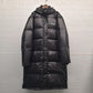 Down Jacket Men and Women of The Same Style Lovers Mid-length Thick Hooded White Duck Down Jacket