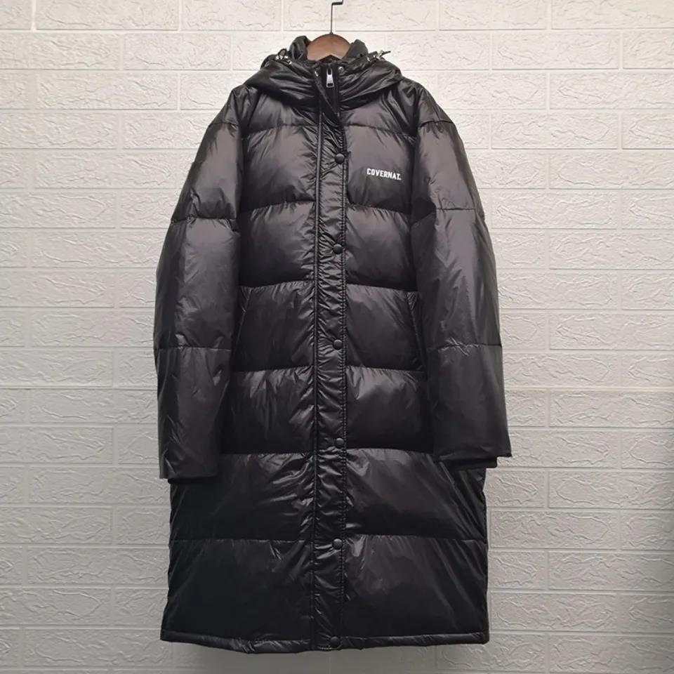 Down Jacket Men and Women of The Same Style Lovers Mid-length Thick Hooded White Duck Down Jacket