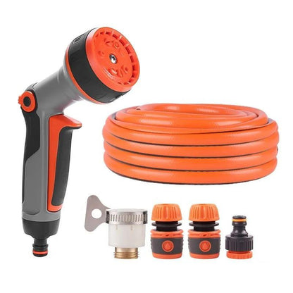 Watering Hose Hose Car Wash Watering Dishes Watering Artifact Booster Nozzle High Pressure Spray Garden Shower Gun Set