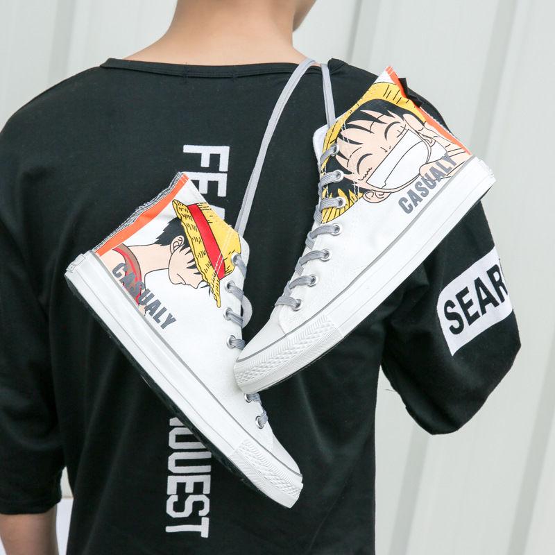 Girls Canvas Shoes High Top Lace Up Sewing Plus Size 43 Classic Casual Shoes Woman Spring Summer Canvas Sneakers Women