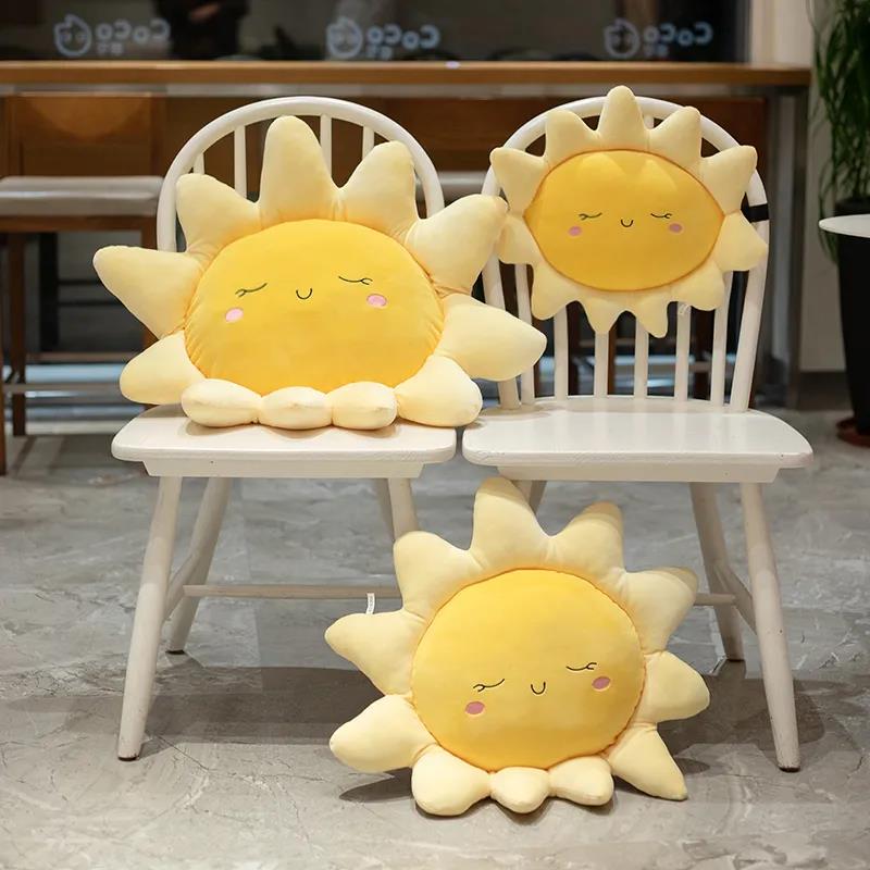 Kids Cute Plush Toy Lovely Sunflower Plush Pillow Toy Soft Flower Plush Cushion Soft Bed Sleeping Plush Doll Children's Birthday Present