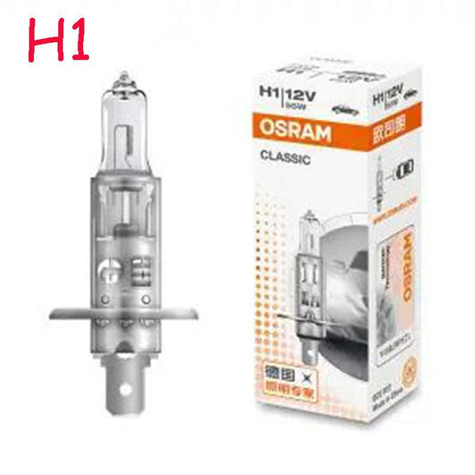 2pcs Car Bulb Xenon Headlight H1 H3 H7 Fog Light Front Headlight H4 High Beam and Low Beam 12V55W Halogen Lamp Super Bright White Light
