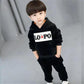 Children's Gold Velvet Suit Autumn and Winter Baby Double-sided Fleece Boys Plus Fleece Sweater Children's Clothing Plus Fleece Thickening Suit