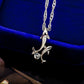 Fashion Joker Item Diamond Dolphin Necklace Clavicle Chain Jewelry