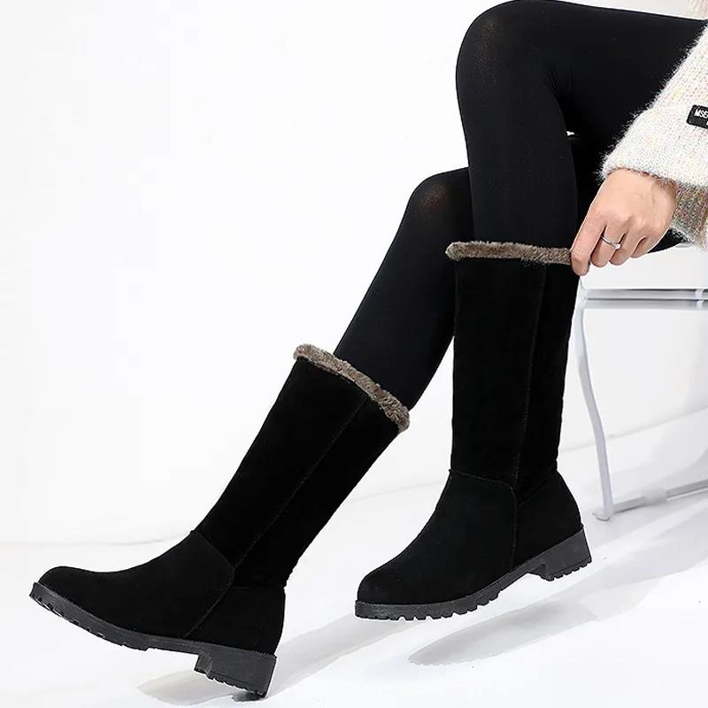 Snow Boots Women's Mid-tube  Korean Winter Warm Short Thick with Thickened Bottom Non-slip Cotton Boots for Both Wear