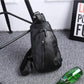 Chest Bag Men's Multi-layer Zipper with Headphone Hole Messenger Bag Outdoor Sports Shoulder Bag