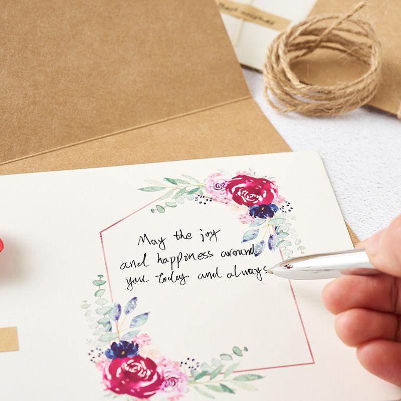 10 Mother's Day Cards Creative Handmade Activities Small Cards Thank You Message Cards Birthday Wishes Dried Flower Cards