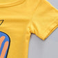 Children's Summer Short-sleeved Suit Boys and Girls Baby Cartoon Print Casual Shorts Two-piece Suit