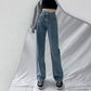 Retro High Waist Wide Leg Jeans Women's 2022 Spring and Autumn New Loose and Thin Straight Trousers Drape Mopping Pants