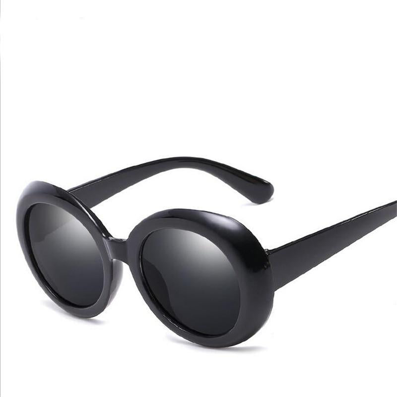 WTEMPO   New PC Frame Oval Sunglasses Women Brand Designer Anti-UV Retro Women Sunglasses   Lun