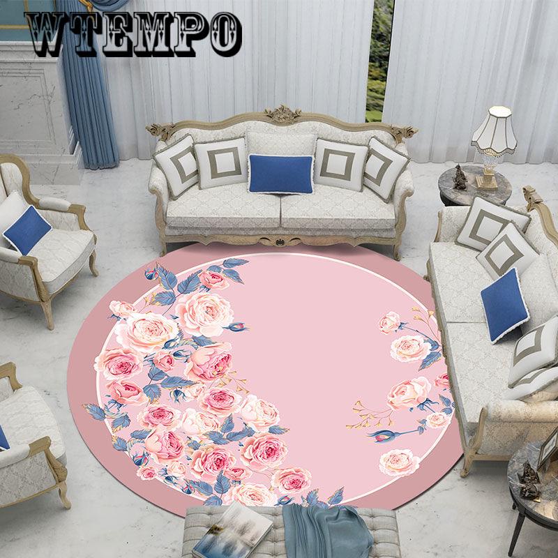 Chinese round carpet vintage wind carpet living room carpet soft room carpet sofa cushion yoga mat