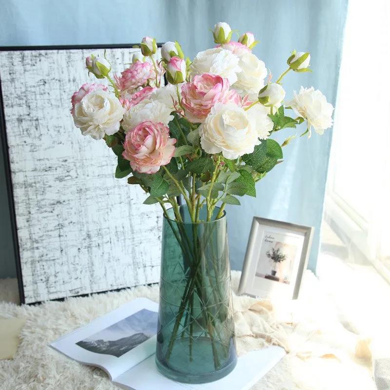 Simulation Peony Flower Home Living Room Decoration Dried Flowers Artificial Flowers Silk Flower Ornaments