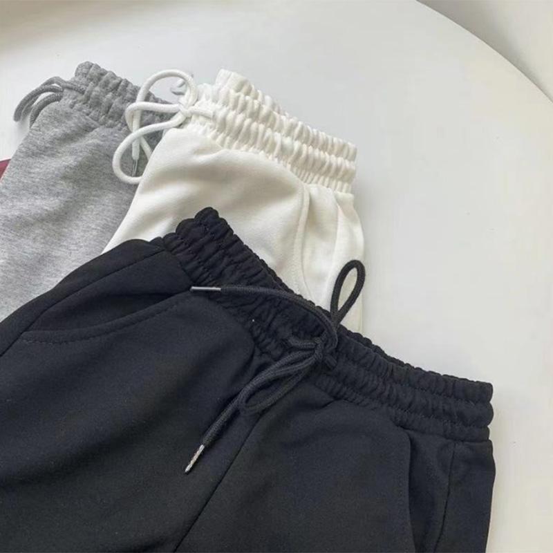 Sports Solid Color Shorts Women's Summer Loose Rest Show Thin Outer Wear Fashion Pants Wide-leg Shorts