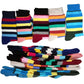 5 pair/lot Striped Socks Casual Cotton Girls Sock Long Happy Funny Skateboard Dress Socks