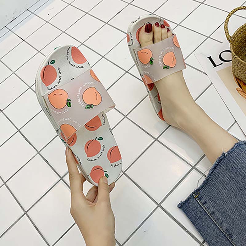Sandals and Slippers Women Summer Indoor Outdoor Non-slip Deodorant and Dirt-resistant Soft Bottom Bathroom Sandals and Slippers Bathroom Household