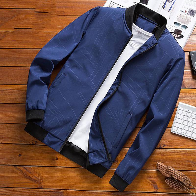 Jacket Men Fashion Casual Loose Mens Jacket Sportswear Outdoors Bomber Top Coat Mens Jackets Coats