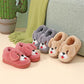 Children's Cotton Slippers Bag with Non-slip Soft Bottom for Primary School Students To Keep Warm In Winter Cartoon Cute Cotton Slippers