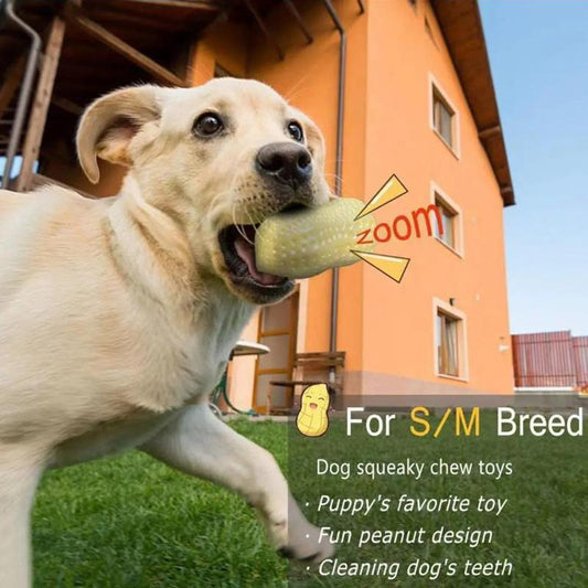 Dog Toys Bite Resistant Molar Teeth Cleaning Vocal Peanuts Medium-sized Dogs Anti-boring Artifacts for Large Dogs Funny Dog Balls Chewing Toys