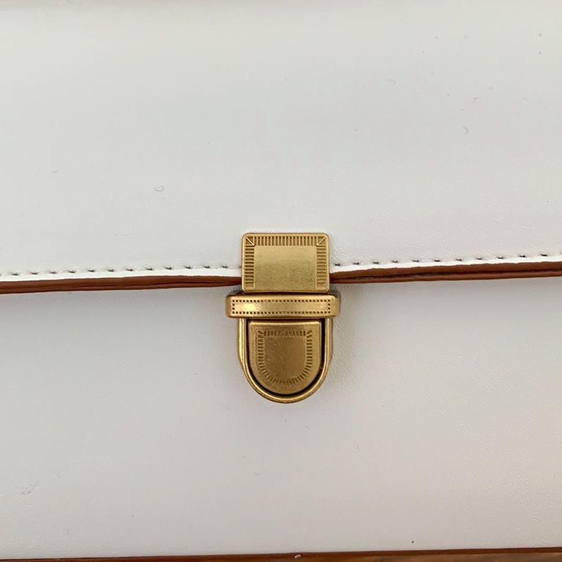 Baguette Bag Solid Color Pattern PU Leather Armpit Bag for Women Shoulder Handbags Lady Simple Hand Bag
