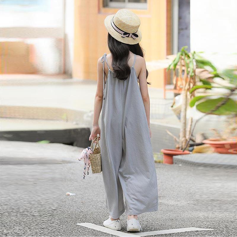 Girls' Bib Summer Children's Sling Jumpsuit Korean Version of Summer Girls Loose Pants
