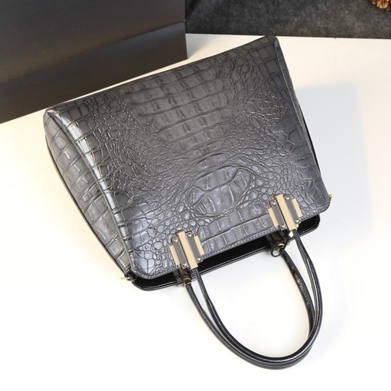 Genuine Leather Texture Female Bag Summer Handbag Large Capacity Retro Middle-aged Mother Bag Lady Trendy Bag