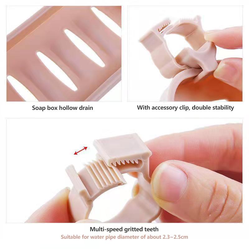 Sink Hanging Storage Rack Sponge Storage Holder Bathroom Kitchen Faucet Clip Dish Cloth Clip Drain Shelf Faucet Rack