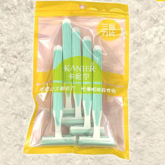 Five Pack Lady Shaver Underarm Hair Leg Removal Knife Dedicated Female Hair Remove Instrument