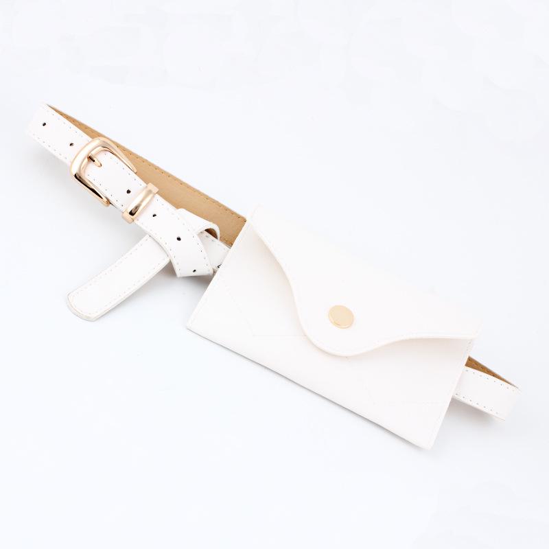 Fashion women leather waist bag mini mobile phone bag big waist belt belt pu belt