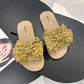 Slippers Women's Summer Bow Slippers Korean Wild Non-slip Student Flat Beach Sandals Slippers