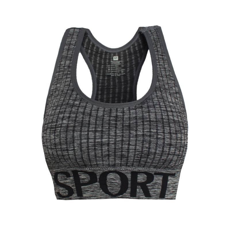 Cotton Sports Bra High Breathable Top Fitness Women Padded for Jogging Yoga Gym Seamless Crop Bra