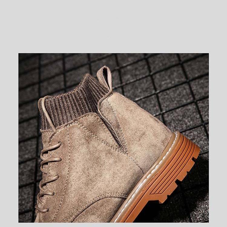 Fashion Autumn Winter High Help Martin Boots Men's Retro Casual Leather Men's Boots Tooling Boots