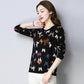 Plus Size Spring, Autumn and Winter Butterfly Print Sweater Cashmere Knit Bottoming Sweater Vintage Slim Warm Woolen Sweater Jumper Outwear