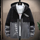 Autumn Men's Jacket Trend Workwear Jacket Youth Top Clothes Casual Hooded Gown